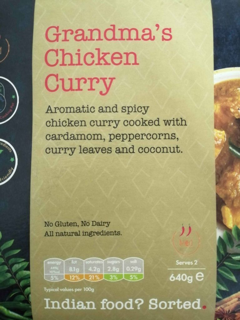 Grandma's chicken curry